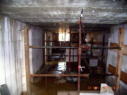 Abst�tzung der Kellerw�nde